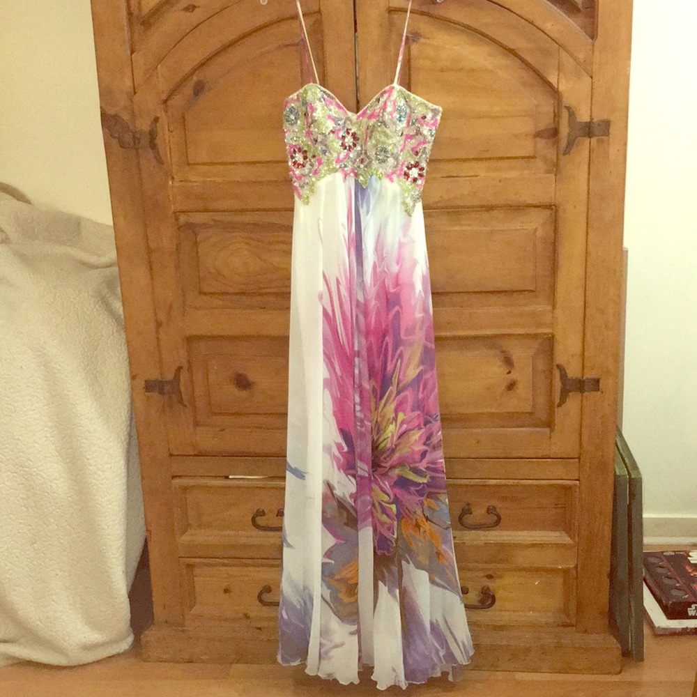 Terani Couture floral formal gown